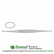 Williger Bone Curette Double Ended - Oval/Oval - Fig. 1/Fig. 2 Stainless Steel, 13.5 cm - 5 1/4"